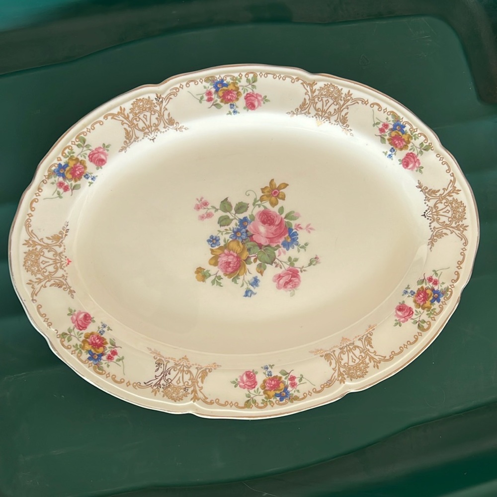 Edwin M. Knowles China Co. platter 42-4